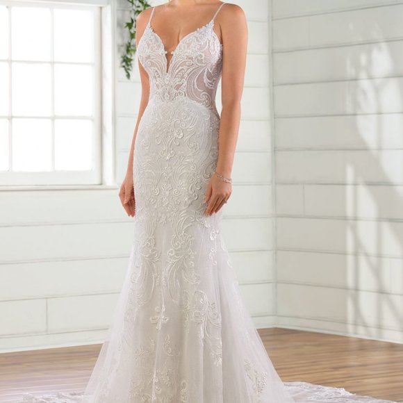 Essence of Australia White Wedding Dress Street Size 6 NEW and Unaltered - Picture 1 of 6